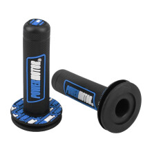 (blue) Motocross Grips Handle Handlebar Enduro Rubber compatible with 7/8" 22/24MM Motorcycle Cuffs Covers Dirt Bike Moto Universal Accessories