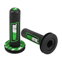 (green) Motocross Grips Handle Handlebar Enduro Rubber compatible with 7/8" 22/24MM Motorcycle Cuffs Covers Dirt Bike Moto Universal Accessories