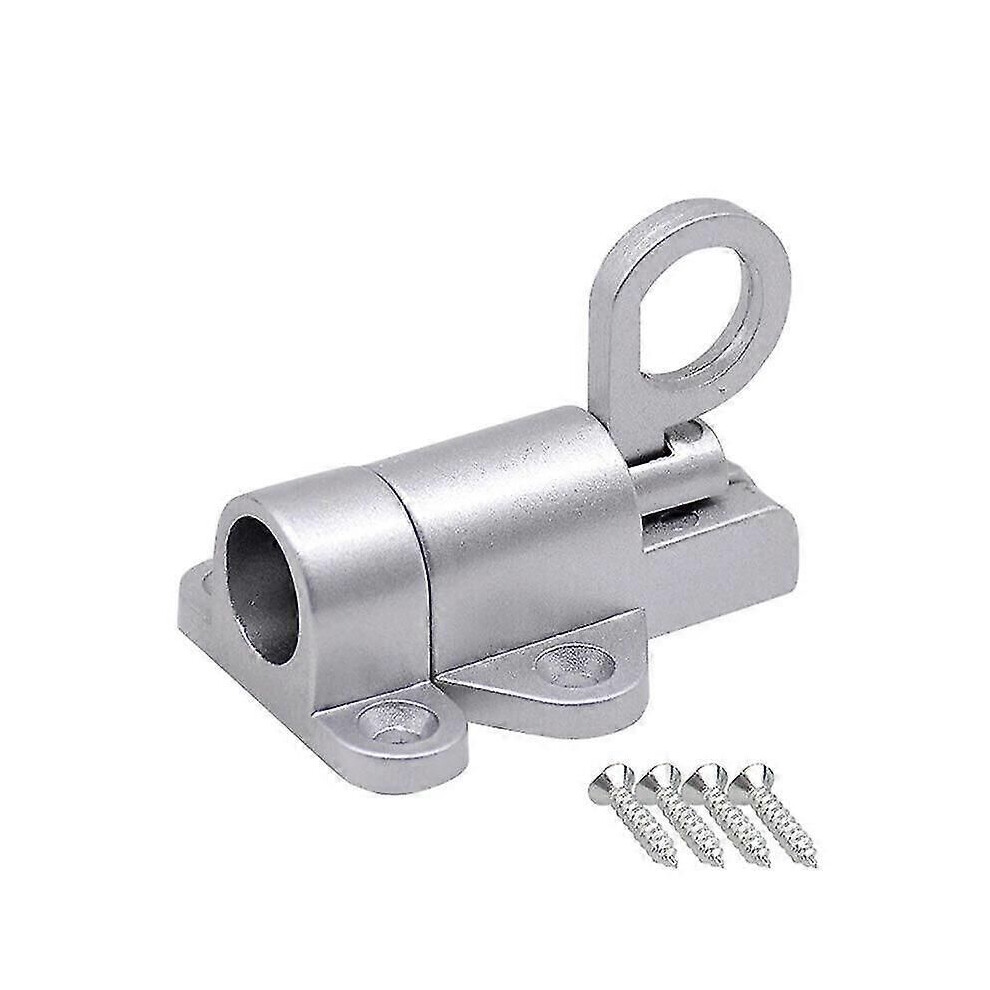 (Silver) Loft Door Latch Tool Compatible With Attic Hatch With Sprung Lock And Aluminium Alloy Catch 3422609434098