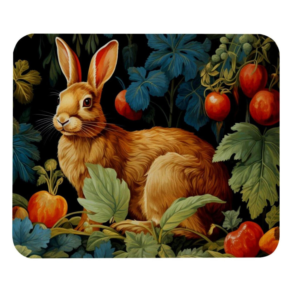 Rabbit Desk Mat Bright Color Rubber Base 12X24 Inch 917087608824