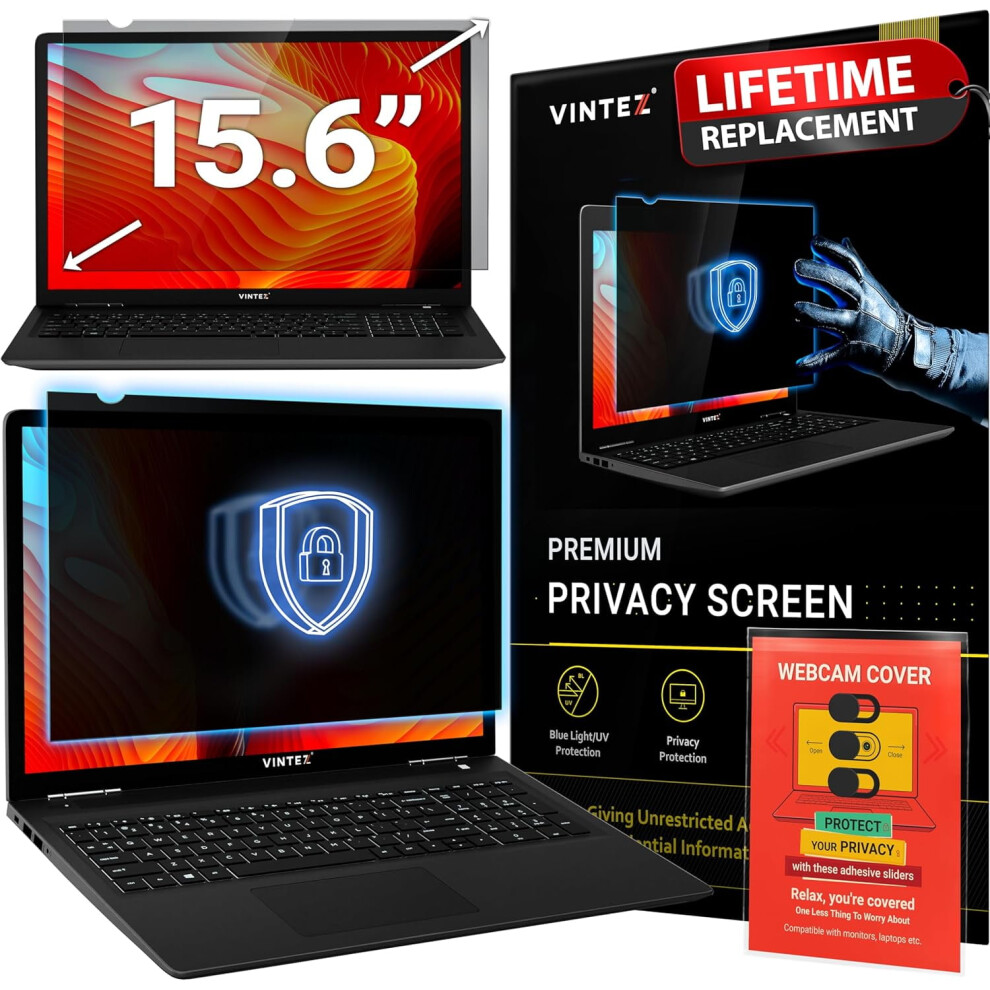 Privacy Screen Filter For 15.6 Inch 16:9 Laptop Monitor 917087609449