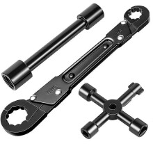 Angle Stop Wrench Kit, Plumbing Tools, Angle-on Wrench Plumber Wrench for Angle Stop and Supply Nut Installations