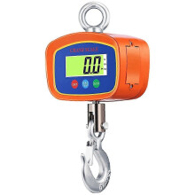 Balanza electrónica colgante de 1000 kg, pantalla LCD doble digital de precisión, báscula de grúa de 1000 kg, pesadora industrial C