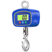 Balanza electrónica colgante de 1000 kg, pantalla LCD doble digital de precisión, báscula de grúa de 1000 kg, pesadora industrial B
