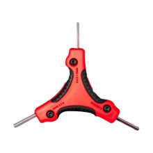 Clé hexagonale pliante en étoile - Outil de tournevis portable en acier - Kit de clé hexagonale pliante métrique