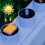 MERILER solar LED flickering candles 6-pack 6