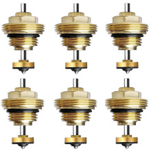 Collecteur de chauffage au sol, lot de 6 noyaux de vanne de retour M30 x 1,5, noyau de vanne de retour, noyau de vanne thermostatique