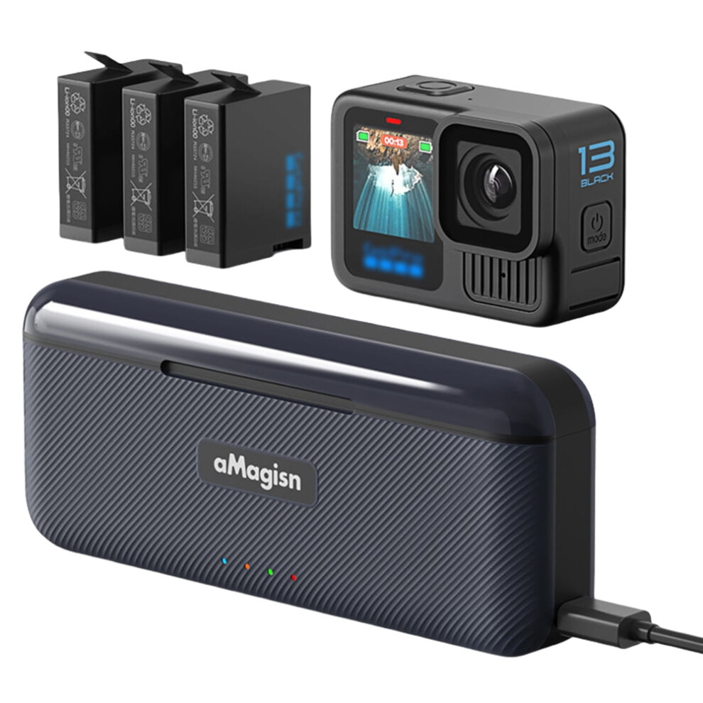 Jixopn 3-Channel Battery Charger For Gopro Hero 13 917087613040