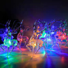 LED elk string lights battery operated 10 ft