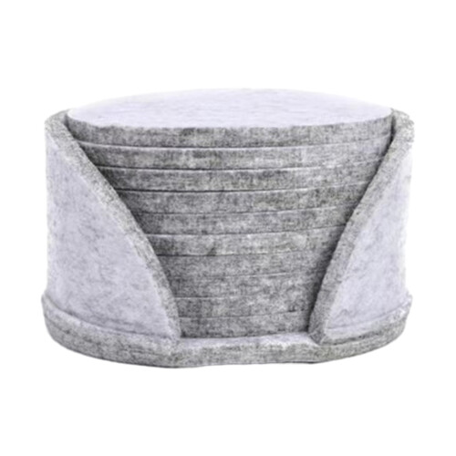 Felt Coasters Heat Insulating Water Absorbent 10 Pcs