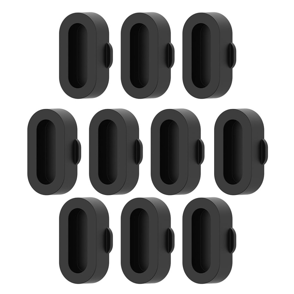 Jixopn Silicone Dustproof Charging Port Plugs For Black 917087620307