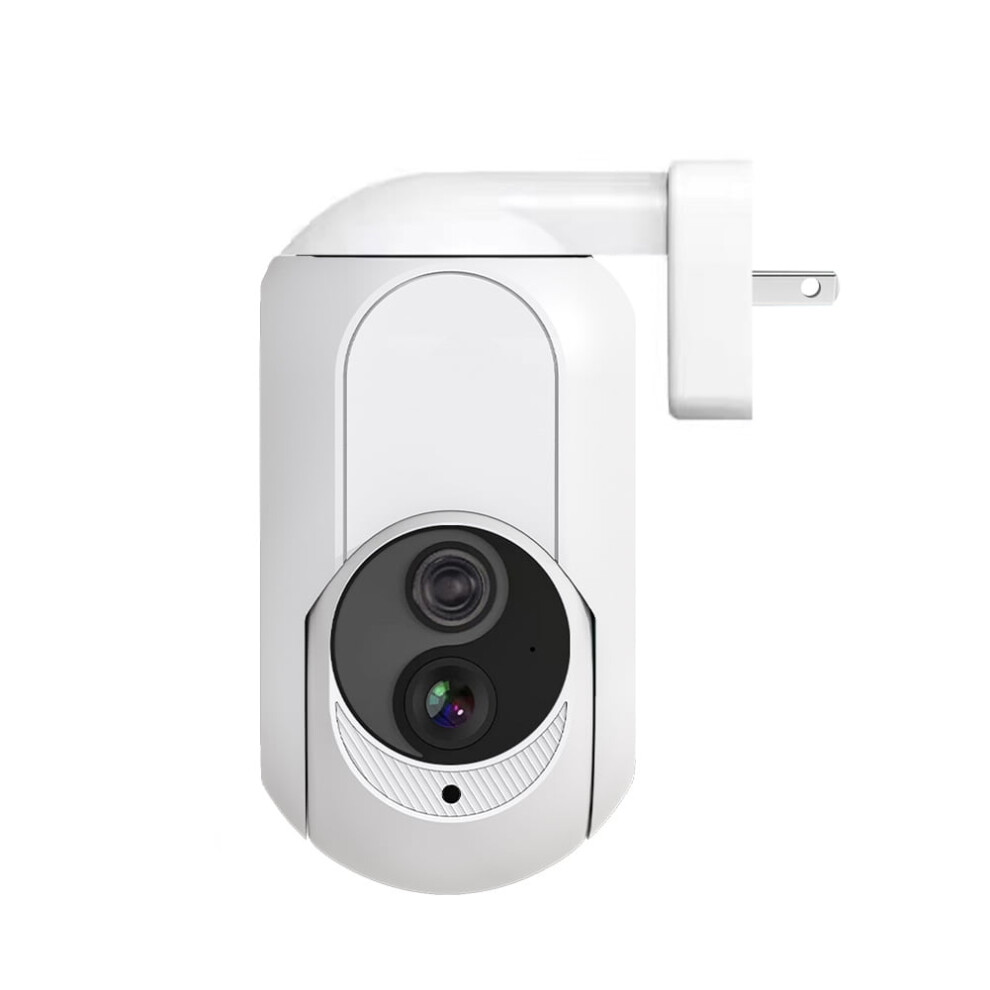 Wifi Wall Plug-In Camera 1080P Hd Ptz Night Vision White 917087620482