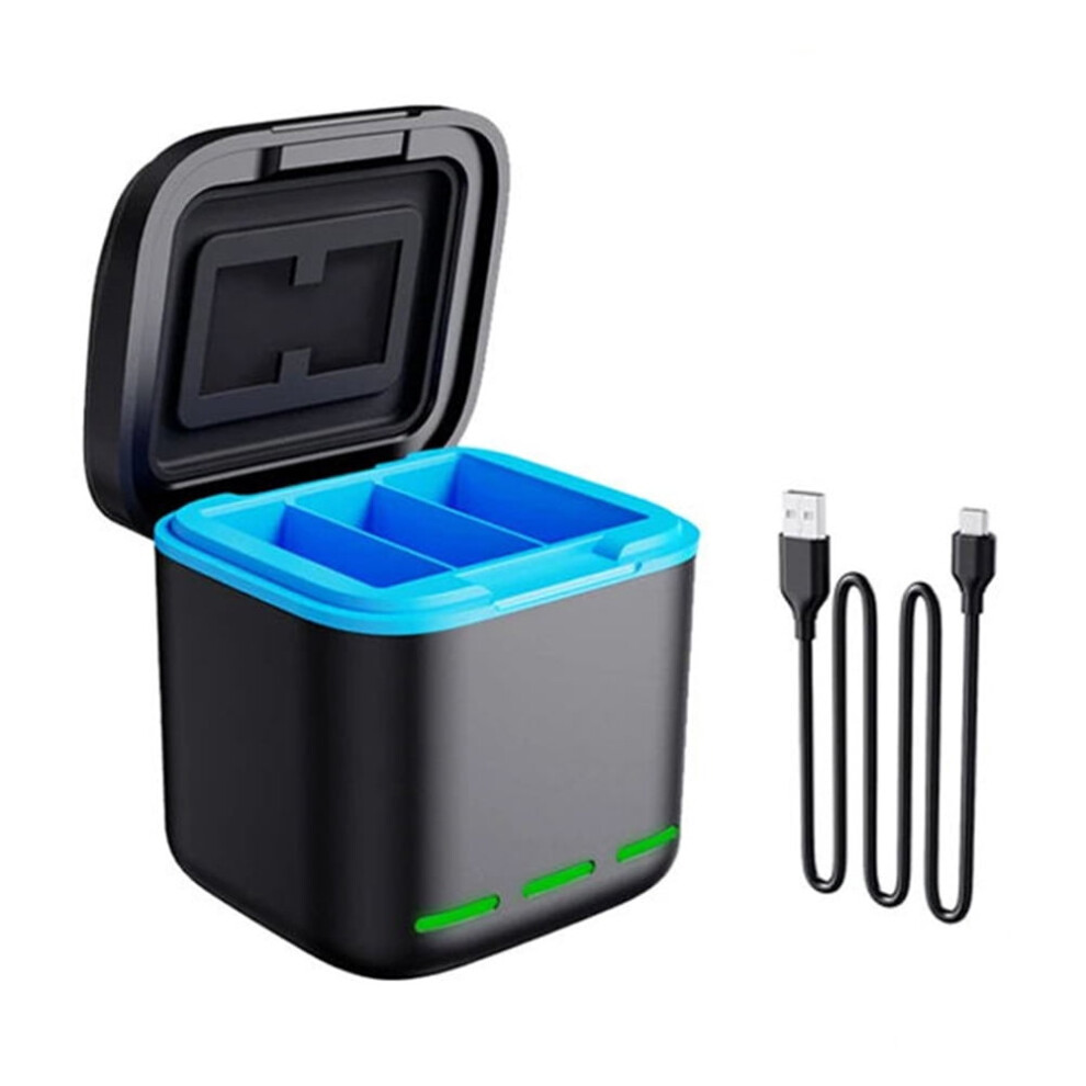 Jixopn 3-Channel Charger And Storage Case For Gopro Hero 917087621328
