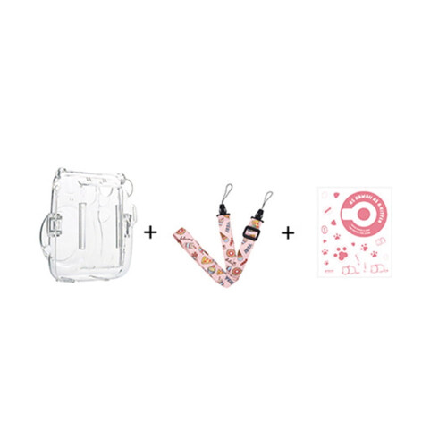 Instax Mini 11 protective case set with strap and sticker
