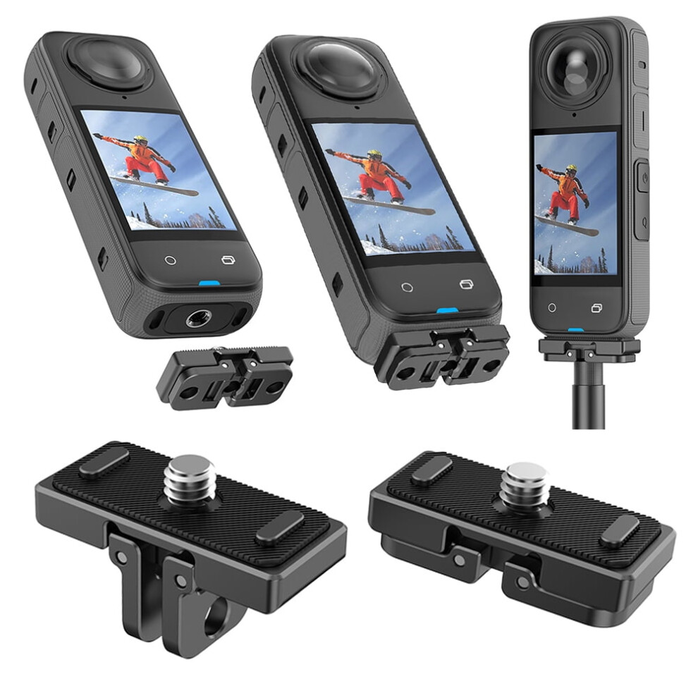 Insta360 X4 Magnetic Quick-Release Mount Foldable Base Black 917087621342