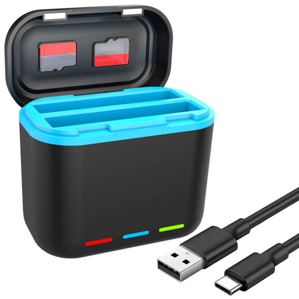 Jixopn 2-Channel Battery Charger With Micro Sd Slots And 917087621366