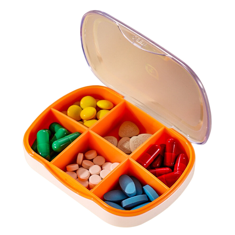 Pill Box Moisture-Proof with Compartment Design 4 or 6 Grids
