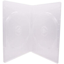 14 mm durchsichtige Standard-DVD-Hülle mit doppelter Kapazität und transparenter Außenhülle, 25er-Packung