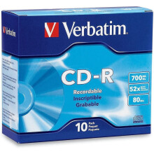 CD-R blank discs 700MB 80 minutes 52X 10 pack
