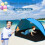 QISIWOLE portable extendable beach tent blue 7