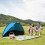 QISIWOLE portable extendable beach tent blue 5