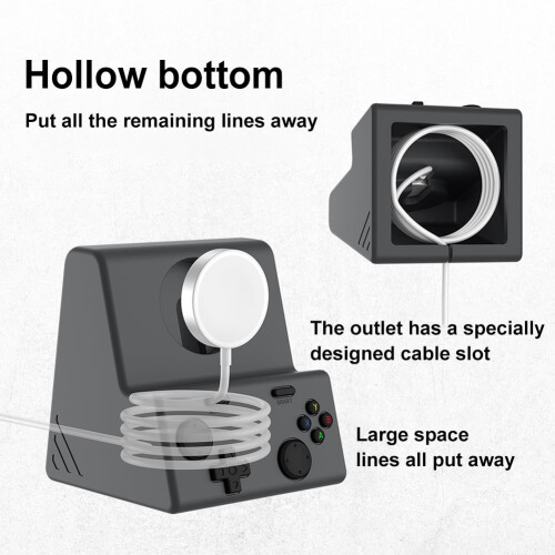 Apple Watch Charging Stand Silicone Dock for Series 1–10 1
