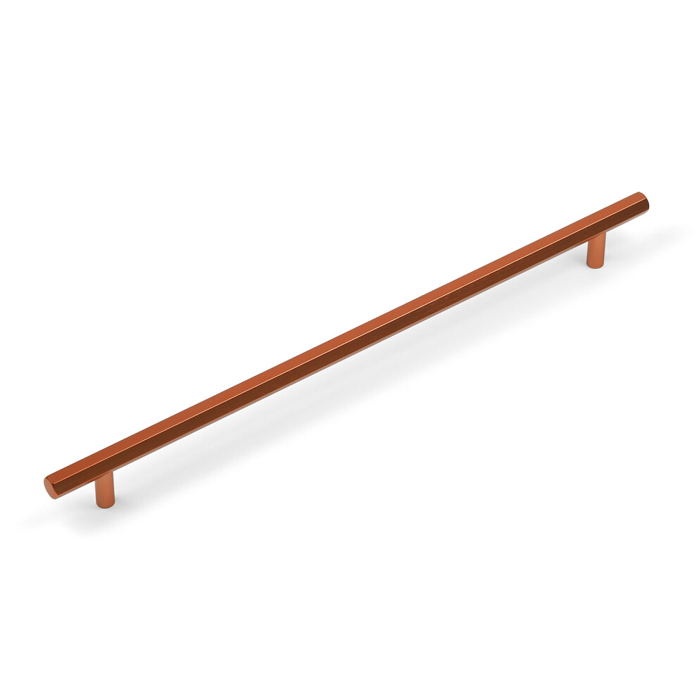 (320Mm Handle) Rose Gold Copper Hexagon Kitchen Cabinet Handles