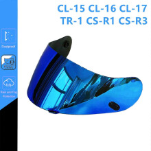 (Electroplat Gold) Motorcycle Helmet Visor compatible with HJC CL-16 CL-17 CS-15 - Clear Replacement Shield