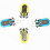 Mini Square Scorer Device Double-Digit Indicator 2 pcs 4