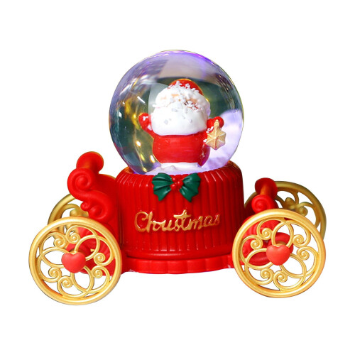 Christmas tree ornament light-up snow globe Santa 1