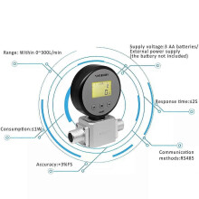 (0-25L min) 50ML-300L Digital Gas Flow Meter Gas Mass Air Nitrogen Oxygen Flow Rate Meter 3V jy