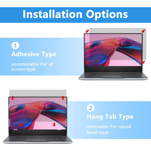 Laptop Privacy Screen Protector 15.6 Inch 16:9 2