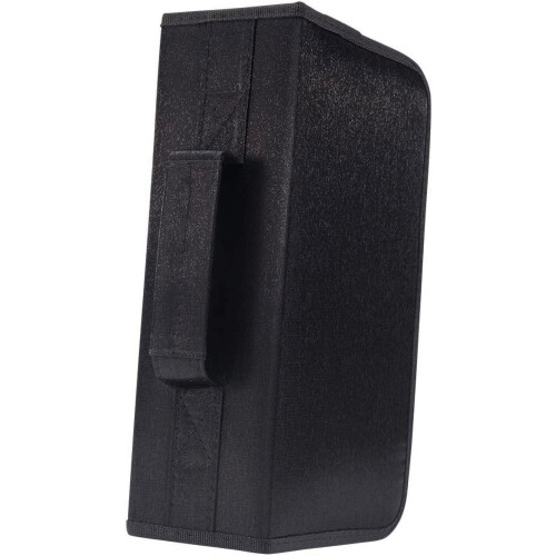 CD DVD wallet case black 128 capacity 2