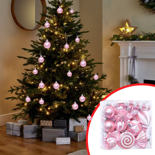 Boules de Noël colorées, lot de 2 (16 pièces) 2