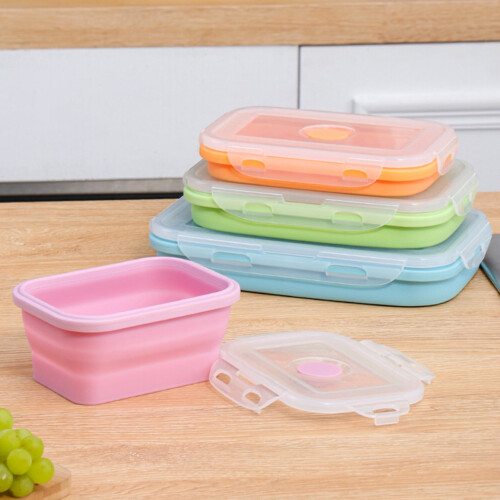 Silicone Folding Lunch Box 350ML and 800ML 2