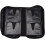 CD DVD wallet case black 128 capacity 4