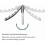 Perchero plegable de pared con brazo giratorio para baño 4