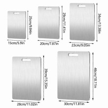(25.15CM) Katuchef Titanium Cutting Board, 2025 New Double-Sided 100 Pure Tivano Titanium