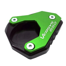 (Green) compatible with KAWASAKI VERSYS 650 VERSYS650 ABS 2010-2023 2019 2015 Motorcycle CNC Kickstand Foot Side Stand Extension Pad Support Plate