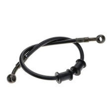 (120CM, Black) 50cm-120cm Motorcycle Dirt Bike Braided Steel Hydraulic Reincompatible withce Brake Line Clutch Oil Hose Line Tube Pipe 4 Color