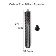 (12.75mm, 31.5 18cm extension) 3k Plain Carbon Fiber Billiards Set Carbon Shaft Carbon But With Extension Play Cue Pool Cue