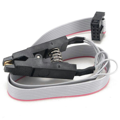 Sada USB programátora CH341A pre EEPROM Flash BIOS série 24/25 s testovacou svorkou SOIC8/SOP8 a adaptérom SPI 0,8 V 2