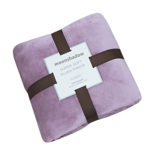 Coral Flannel Nap Blanket Purple Small 1