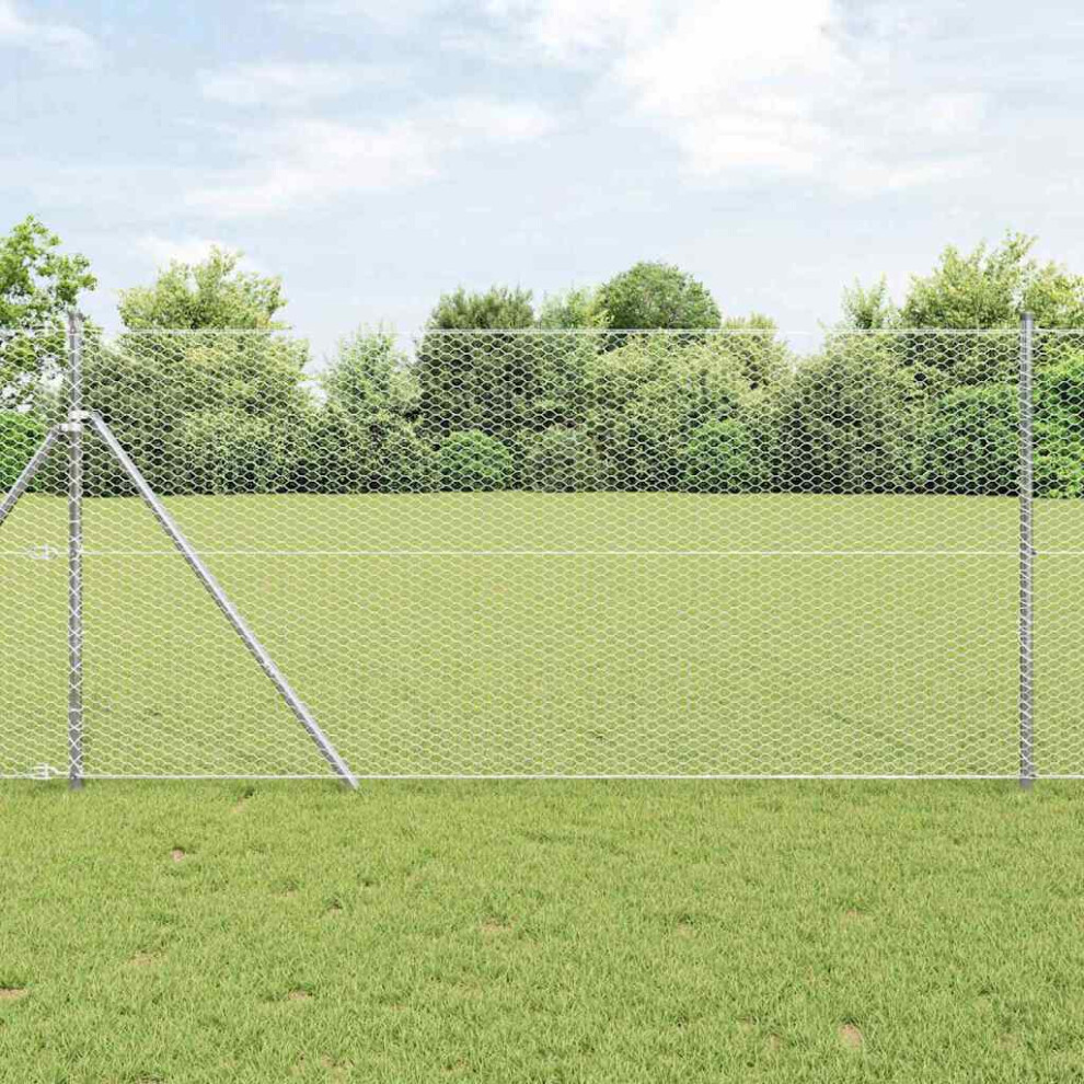 Vidaxl Ground Fix Welded Wire Fence 10 X 1.4 M (W X H)