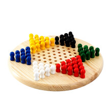The Magic Toy Shop Chinese Checkers Halma Board Game Wooden Classic Strategy Tabletop Puzzle Game