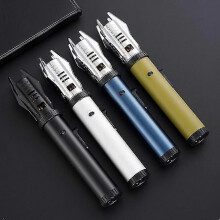 (black) Refillable Lightsaber Lighter, Jet Flame Butane Lighter compatible with Grill, BBQ, Candle, Camping (gas Not Included)