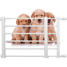 (White 39 60 Wide 36 High) Short Dog Gate Stair Gates compatible with Dogs Baby Gates compatible with Dogs Low Safety Retractable Gate