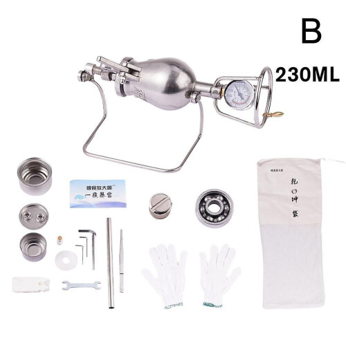 (230ml) Thickened Popcorn Maker Hand-cranked Cannon Puffing Machine Gourd Type