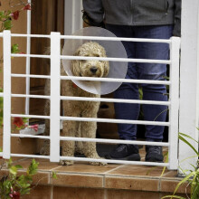 (White 39 60 Wide 42 High) Short Dog Gate Stair Gates compatible with Dogs Baby Gates compatible with Dogs Low Safety Retractable Gate