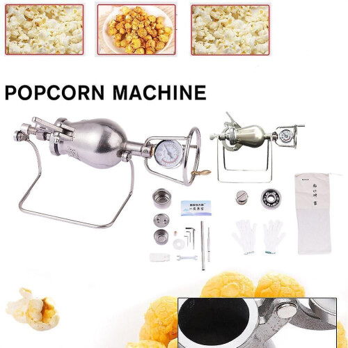 (230ml) Thickened Popcorn Maker Hand-cranked Cannon Puffing Machine Gourd Type 2